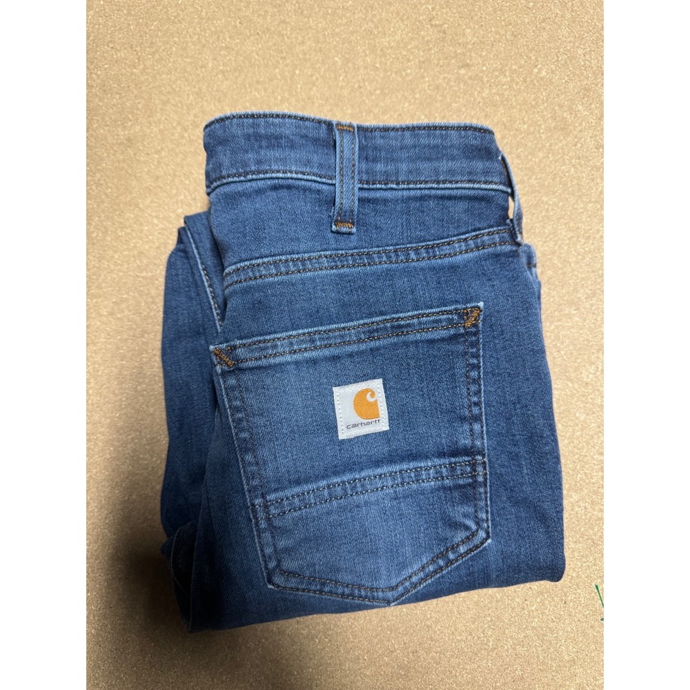 Carhartt Womens Slim Fit Jeans Blue Size‎ 2 Short Denim Pants